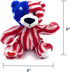 USA Bear American National Flag Stuffed Toy Bear Plush Animal Bear 8 Inch Souvenir Gifts for Kids...