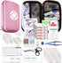 Car-Home Survival First-Aid Kit Emergency-Kit - Pink 273Piece Equipment Travel Supplies First Aid Set Home Essentials Camping Hiking YIDERBO...