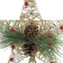 Kurt Adler 11-Inch Natural Star with Pinecones Treetop...