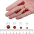 AD Beads Natural Gemstone Round Loose Beads 15" for Bracelet Necklace Earrings Jwelery Making Crafts DIY (8mm, Red Agate)...