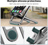 Portable Phone Stand for Desk, Aluminum Adjustable Cell Phone Holder, Foldable Travel Cellphone Dock Compatible with iPhone 15 14 13 Pro Max Mini,...