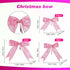 Waydress 36 Pieces Bow Decor, Christmas Tree Bow Ornament, Glitter Ribbon Bowknot for Wreath Garland, Party Crafts Home Decoration, 3 Sizes 4.3 x ...