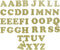 Dritz 15270 Iron-on Letters, Soft Flex, Cooper, 1-1/4-Inch, Metallic Gold (5-Sheets)...