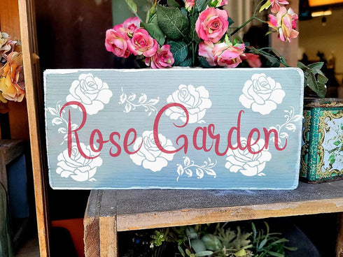 Rose Flower Stencils 6inch Reusable Rose Stencils for Painting on Wood Canvas Wall Furniture Floral Stencil Border Flowers Templates for Crafts De...