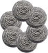 6Pcs Steel Wool Scrubbers - Flexible Scrubber Pads for Cleaning Dishes, Pots, Pans, Grills and Sinks...