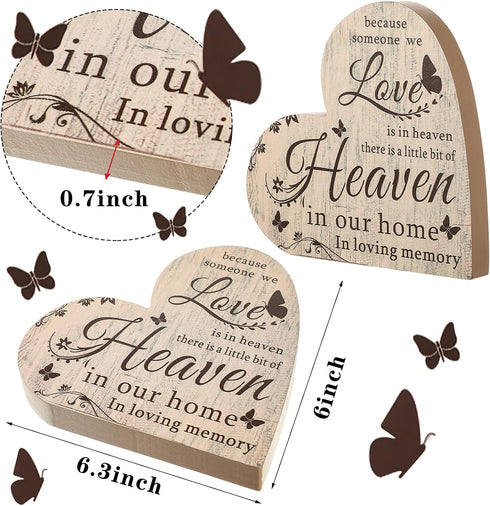 Jetec Sympathy Gift Bereavement Memorial Decor Sign Loss of Loved One Remembrance Sign Memorial Present Condolence Sign Loss of Mother Father Symp...