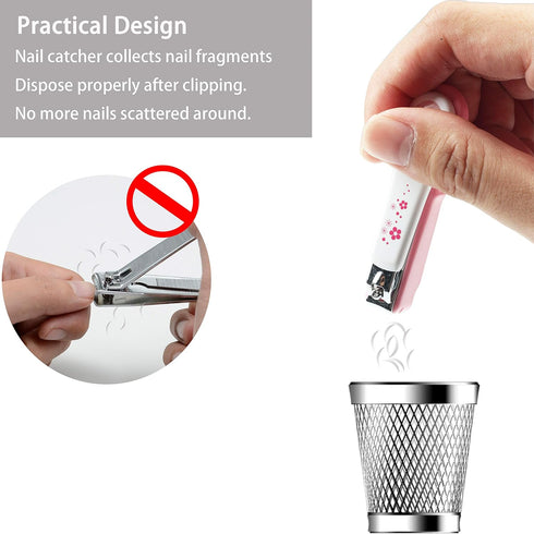 PAFASON Baby Safety Nail Clipper Cutter Trimmer with Nail Catcher and Baby Glass Nail File, Czech Float Glass, Stainless Steel Ideal Gift for Youn...