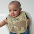 Neat Solutions 5 Pack Aspirational Bib Set with Mixed Fabrics & Water Resistant Inner Core - Boy, Grey Oatmeal While...