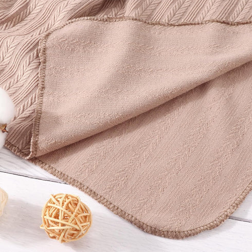 DRESHOW BQUBO Newborn Receiving Blanket Toddler Warm for Girls with Matching Bow Hat and Bow Headband Shower Gift...