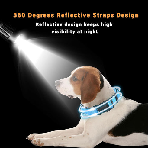 2 Pack Reflective Dog Collar with Safety Locking Buckle, Adjustable Soft Breathable Comfortable Nylon Pet Collar for Small, Medium and Large Dogs,...