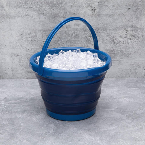 Cambridge Blue Robert Irvine 5 Qt Collapsible Ice Bucket, 1 Count...