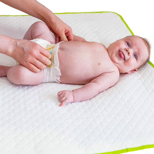 Portable Changing Pad - Waterproof Baby Changing Mat - Large Size 25.5”x31.5”- Foldable Wipeable Diaper Changing Pad - Change Diaper in Any Places...