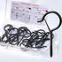PlusRoc 20 Pack Large 3 Inch Q-Hanger Hooks for Hanging Outdoor String Lights Plants, Black Cup Hooks Screw in Eye Hooks wood Fence Wall Mount Cei...