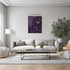 Posterizer 1 pcs-dark dainty art with purple flowers-Floral & Botanical Art-Abstract & Modern Art-Decor for Home & Office- UNFRAMED Wall Art...