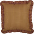 VHC Brands Stratton Applique Star Pillow 12x12 Country Primitive Bedding Accessory, Tan...