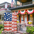 4th of July Patriotic Garden Flag Memorial Day Donuts Garden Flags 12x18 Inch Double Sided Burlap Summer Ice Cream House FLags for Independence Da...