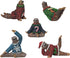 Yoga Sloth Figurines in Ugly Christmas Sweaters 3" - Polyresin Mini Statue for X-mas Home Decoration, Secret Santa White Elephant Gift Exchange...
