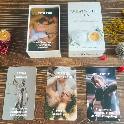 What's The Tea? Relationships Oracle Cards, Life Oracle Deck, Oracle Cards Deck for Beginners, Interpreting Our Career and Life Relationships...