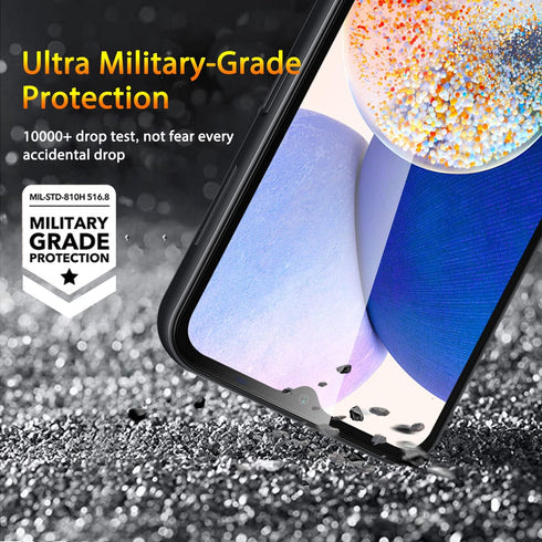 3 Pack Screen Protector for Samsung Galaxy A14 5G + 3 Pack Camera Lens Protector, Ultra HD Tempered Glass, 9H Hardness, Anti Scratch, Easy Install...