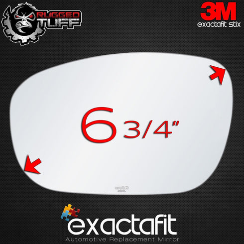exactafit 8314L Driver Side Mirror Glass Replacement Repair Compatible With 2005-2010 Chrysler 300, 2005-2008 Dodge Magnum, 2006-2008 Charger...