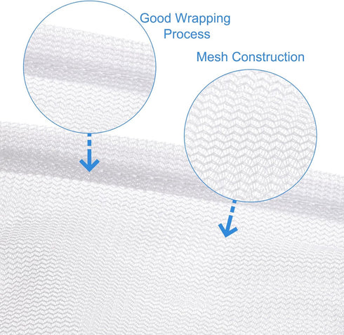 uxcell 2Pcs Shoes Washing Bag, 8.7 x 13 Inch Cylinder Fine Mesh Laundry Bags for Washing Machine Wash Sneakers, Slippers, Delicate, Underwear, Whi...
