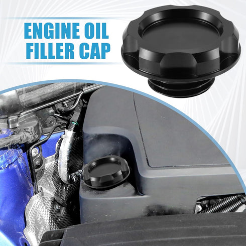 Car Oil Filler Cap Engine Modified Tank Cover for Acura Integra GS LS 1990-2001 for Acura Integra GS-R 1992-2001 Black...