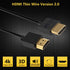 PASOW 4K HDMI Cable Ultra Thin Male to Male 36AWG High Speed Slim Cable (5FT/1.5M)...