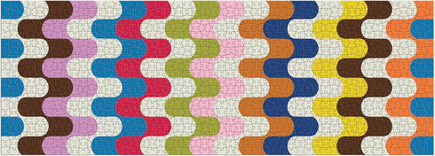 Jonathan Adler Bargello 1000 Piece Panoramic Puzzle from Galison - 39" x 14" Landscape Puzzle, Chic and Modern Design, Thick & Sturdy Pieces, Chal...