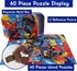 NEILDEN Learning Educational Puzzles for Kids Boys 60 Pieces Puzzles in a Metal Box for Kids Preschool Jigsaw Puzzles Toys for Girls and Boys...
