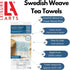 Swedish Weave Towel Kit, Ocean Waves Blue, traditional swedish weaving, huck weaving, swedish weaving patterns, swedish weave fabric, swedish weav...