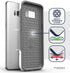 Samsung Galaxy S8 Plus Case White Gray - Encased Rebel Series Impact Armor (Samsung S8+)...