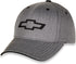 Heather Grey Chevrolet Bowtie Twill Hat with Adjustable Closure...