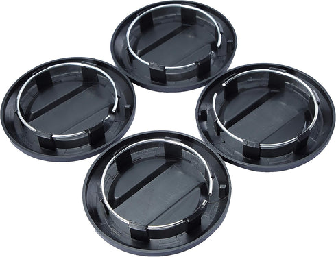 CPOWACE 4pcs Hub Wheel Center Caps Compatible with Polaris RZR, Black Tire Wheel Center Rim Cap Accessories Compatible with Polaris RZR 1000 XP Tu...