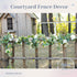 Der Rose 2Pcs Artificial Eucalyptus Flower Garland with Fake Rose Flower Vine Seeded Eucalyptus Leaves Greenery Garland for Wedding Table Runner B...