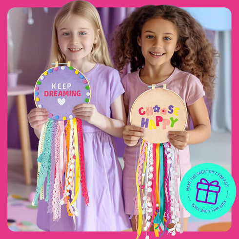 LAOESE Dream Catcher Kids Craft Kits - 2 Set Wall Hanging Arts and Crafts - Art Supplies Crafts Gift for Teens, Kid Toys Birthday Gift for Girls A...