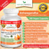 UDAF Certified Organic Ashwagandha with Black Pepper - 180 Capsules - 1965mg Extra Strength for Stress, Sleep, Mood, Thyroid, Focus, Hair, Vegan P...