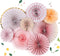 PapaKit Origami Wall Decoration Set (8 Assorted Round Paper Fans) Birthday Party Baby Shower Wedding Events Decor | Creative Art Design Pattern (S...