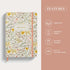 Rileys & Co Notebook Journal for Work and School - Lined Journal 8 x 6 Inches - Compact Notebook for Women - 240 Pages - Lined Notebook - Hardcove...