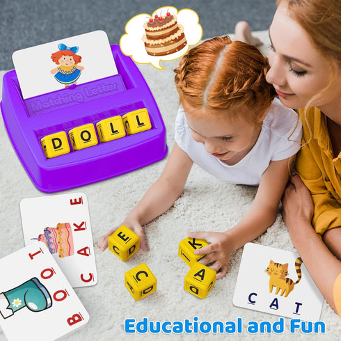 HahaGift Toddler Girl Toys Age 3 4 5 6 7?Matching Letter Game Preschool Learning Educational Toys for Kids 3-8 Year Old Boys Girls, Best Christmas...
