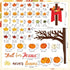 124 Pcs Fall Tree Classroom Bulletin Decor Fall for Jesus He Never Leaves Bulletin Board Set Autumn Maple Leaves Pumpkin Harvest Cutout for Thanks...