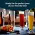 Libbey Stockholm Pilsner Beer Glasses Set of 4, 14.5oz, Tall Pint Glasses for Pilsner, Kolsch, Lager, and More, Unique Beer Gift Set...