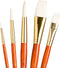 Princeton RealValue Paintbrush, Round 2,8,12, Stroke 3/4, Wash 1/2, Orange...