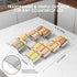 Spice Drawer Organizer, 6 Pcs Clear Acrylic In Drawer Seasoning Jars Rack, Expandable From 8" to 16" Kitchen Cabinets/Countertop Drawer Spice Rack...