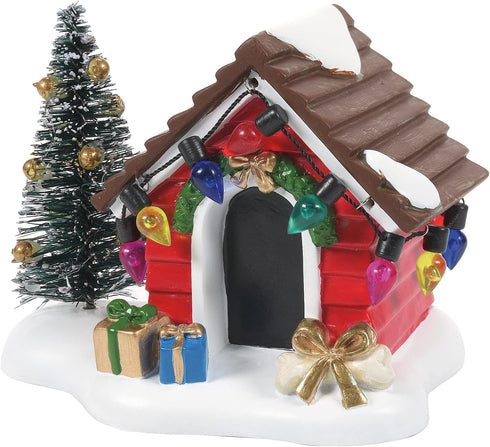 Department 56, Resin Village Accessories Fido's Christmas Getaway Doghouse Figurine, 2.4 Inch, Multicolor...