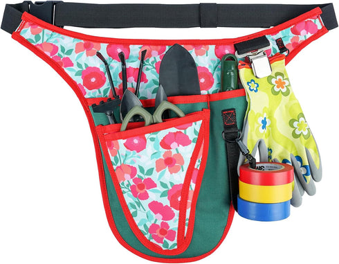 KUNN Garden Tool Belt - Adjustable Tool Organizer Belt Pouch Multi-Purpose Pocket for Gardening,Plumbing,Florists,DIY...