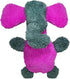 Duraplush Medium Fuchsia Grey Elephant: Sqeakerless Eco-Friendly and Durable Toy for Dogs | Perfect for Fetch and Tug-of-War Play | Made in USA...
