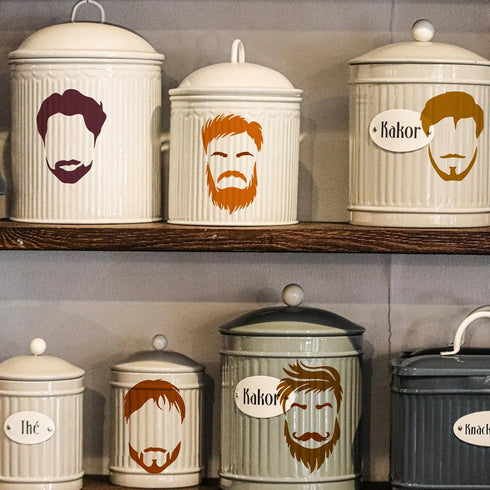 FINGERINSPIRE Men Pattern Painting Stencil 8.3x11.7inch 9 Styles Beards Men Drawing Template Mustache Hair Man Pattern Decoration Stencil for Pain...