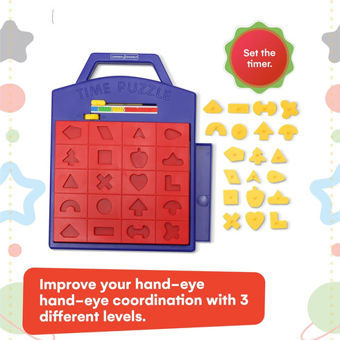 Winning Fingers Shape Toy Puzzle Game – Pop Up Board Game with Shape Puzzles - Two Players Concentration Games Puzzle Board Matching Game - Educat...