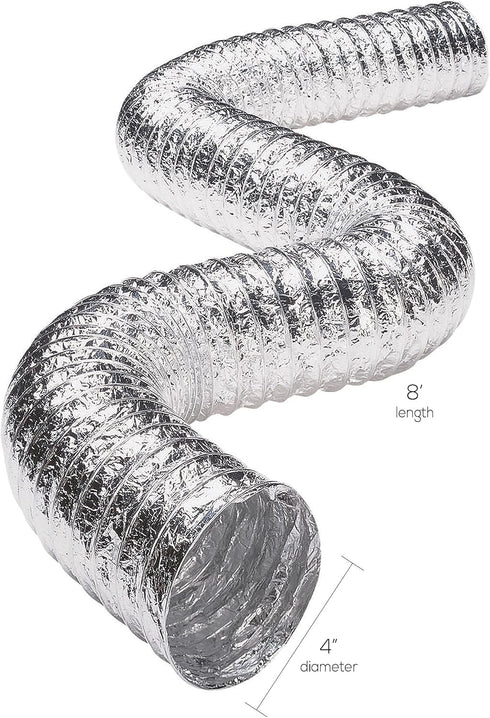 Deflecto FLXC0408 Aluminum (2-ply 8ft UL 181 Class 1) Ducting Kits, No Size, No Color...