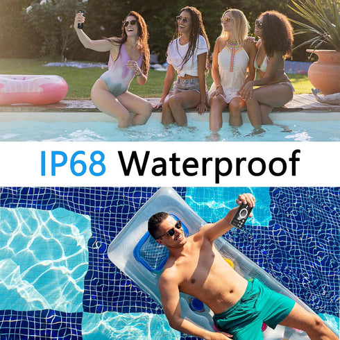 for Samsung Galaxy S24 Ultra Case Waterproof, IP68 Waterproof Shockproof Dust-Proof Phone Case with Built in Screen Protector (Black, Samsung Gala...